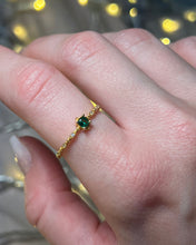 Load image into Gallery viewer, Dainty Emerald Ring
